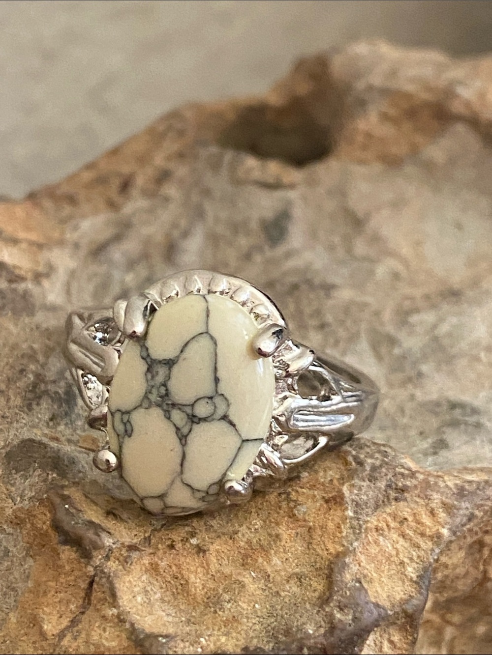 5/$10❤️❤️❤️NEW Silver Tone Zinc Alloy Resin Cabochon